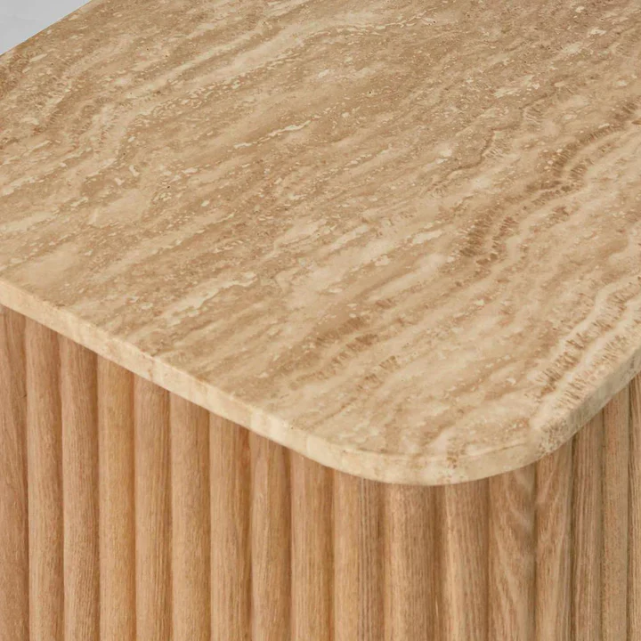 Travertine Side Table - Image 8