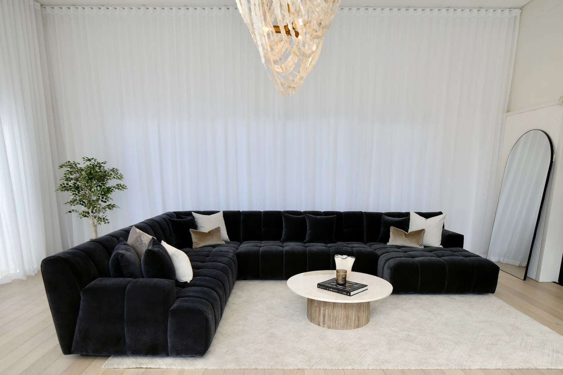 Valletta Corner Modular with Chaise - Mystique Caviar - Image 2