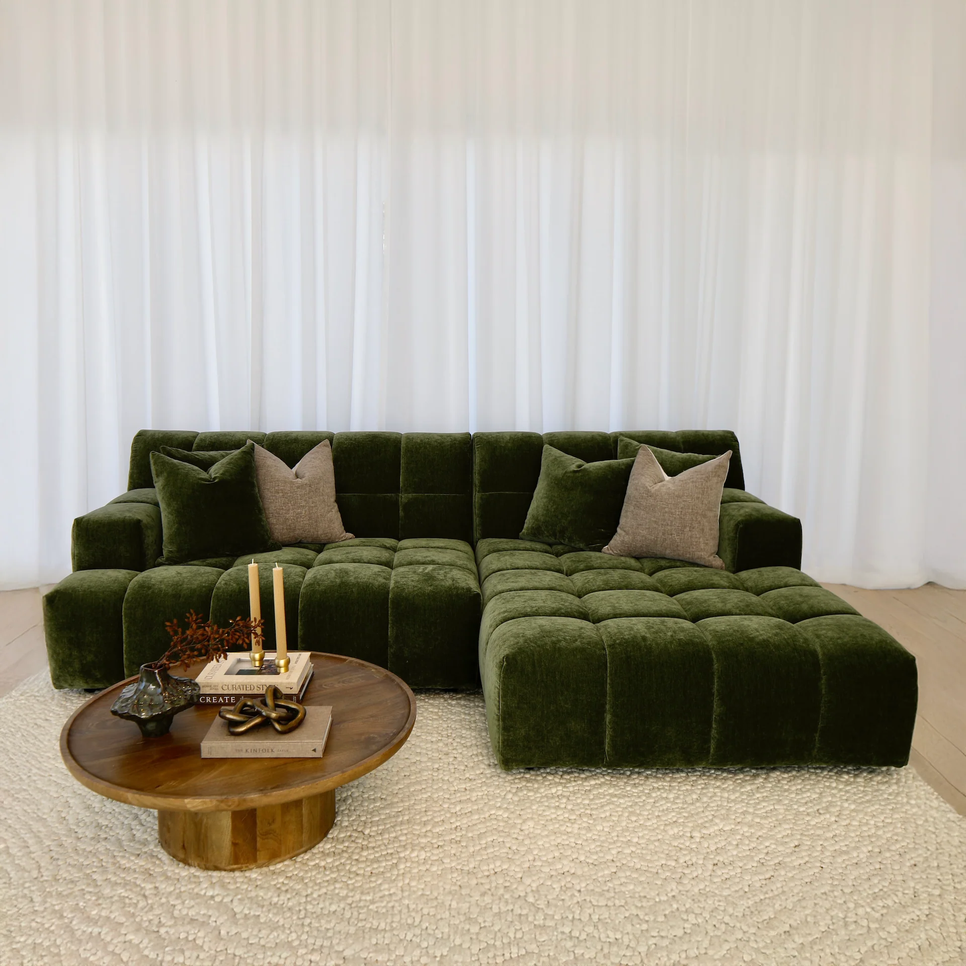 Valletta 3 Seater with Chaise - Mystique Heritage