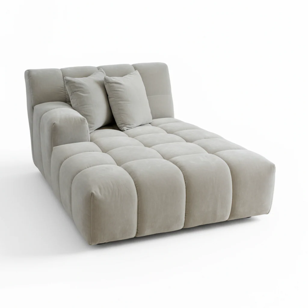 Valletta LHS Chaise - Mystique Grey Gum - Image 3