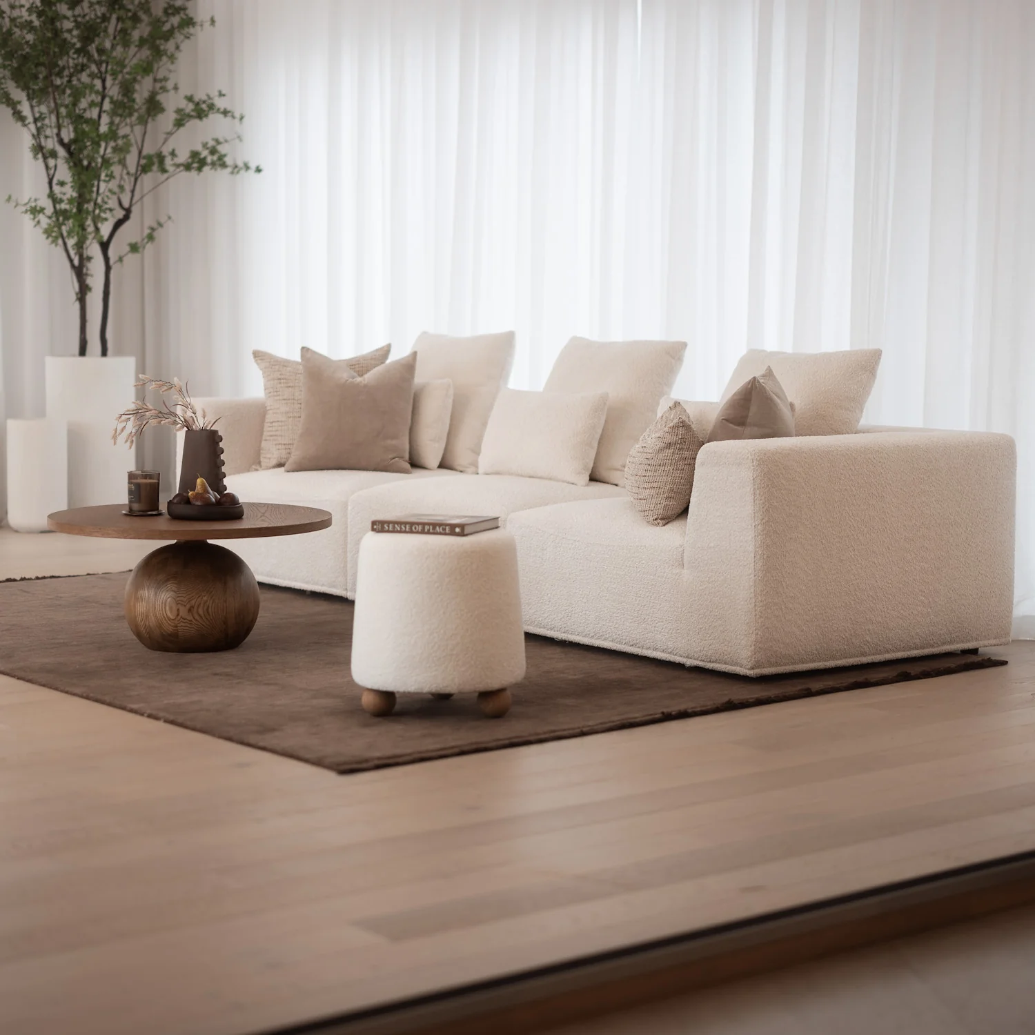 Verona 3 Seater - Cloud Optical - Image 2