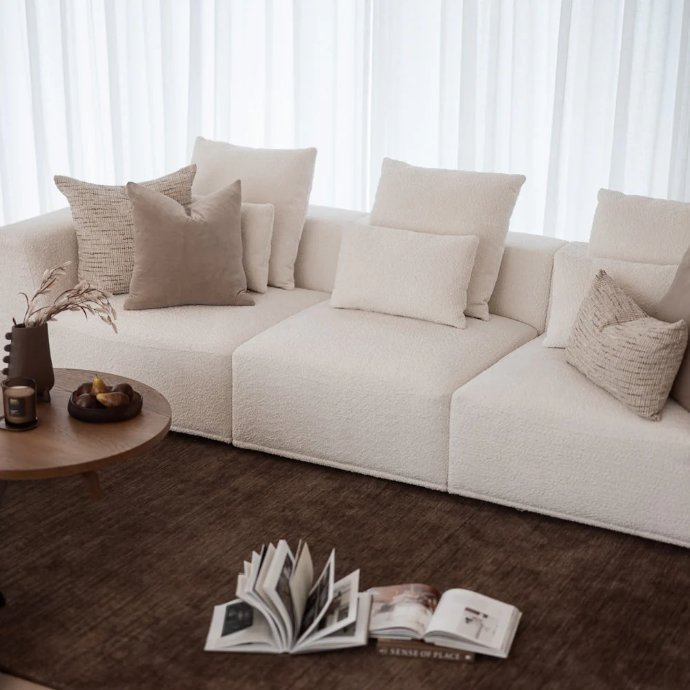 Verona 3 Seater - Cloud Optical - Image 3