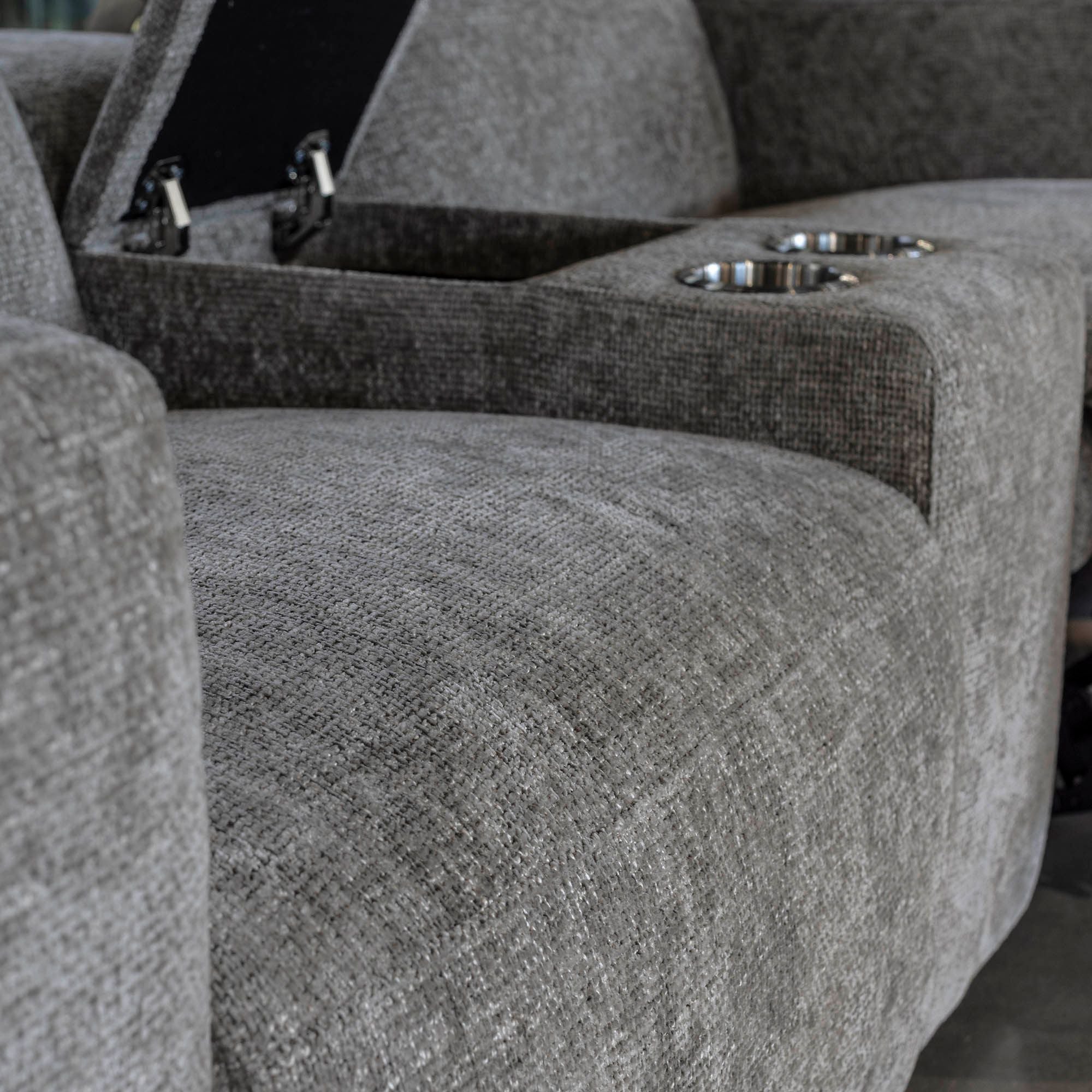 Zayn 2 Seater Electric Recliner with Console - Marshmallow - Image 5